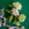 crepe paper hydrangea flower arrangement
