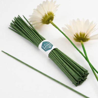 Glenmal 30 Rolls Crepe Paper for Flower Making DIY Kits Paper Streamer  Rolls 100 Floral Stem Wire 2 Green Floral Tapes 1 Multipurpose Scissor 10''  x