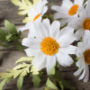 crepe paper daisy flower arrangement