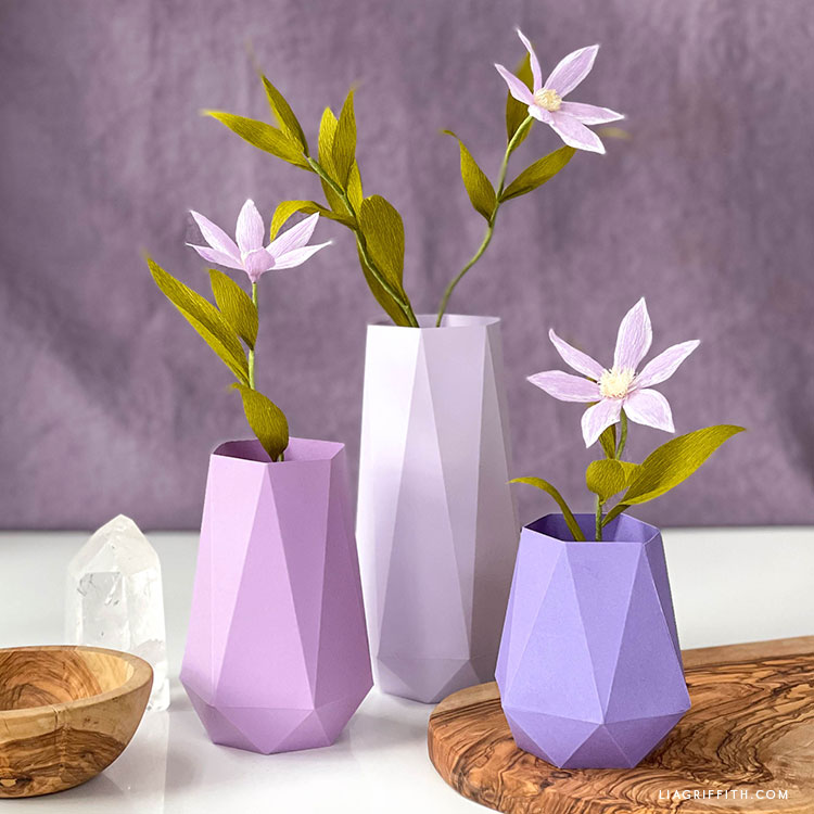 geometric-paper-vases-commercial-use-pattern-felt-paper-scissors