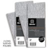 silver crepe paper long two pack