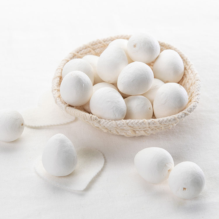Spun Cotton Balls & Eggs - Felt Paper Scissors