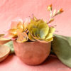 Crepe Paper Flowering Succulents Commercial Use Pattern