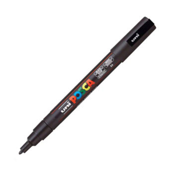 Posca Paint Marker - 3M Fine Bullet Tip - Black - Lia Griffith