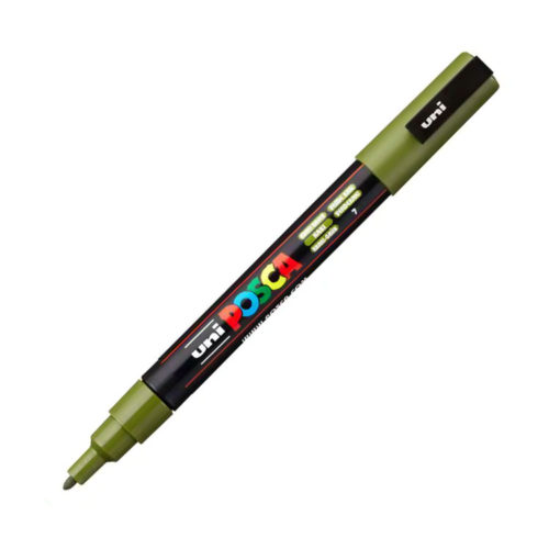 Posca Paint Marker 3M Fine Bullet Tip Khaki Green Lia Griffith