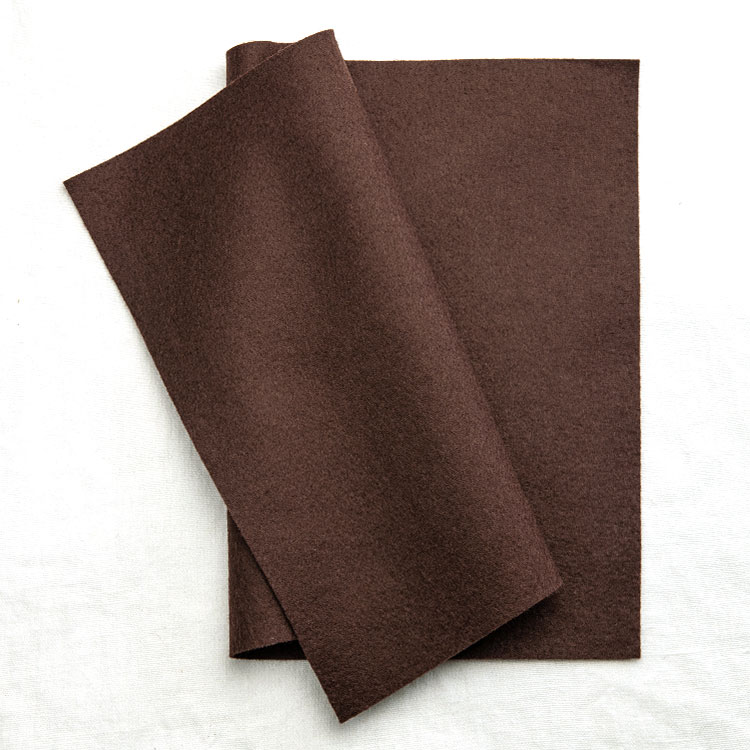 Bark brown color felt by Lia Griffith for Felt Paper Scissors Shop