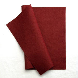 Crimson color felt - Felt Paper Scissors Shop by Lia Griffith