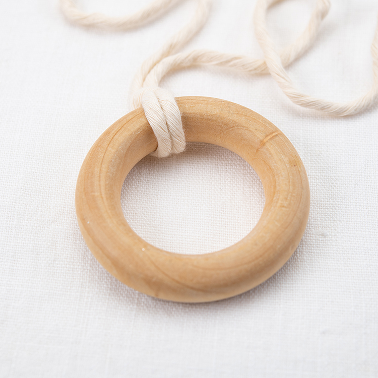 Natural Wood Beads 12mm - Felt Paper Scissors by Lia Griffith
