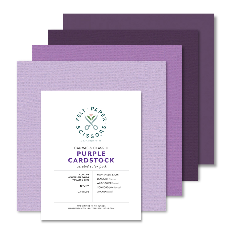 Lia Griffith Cardstock - Purple Pack