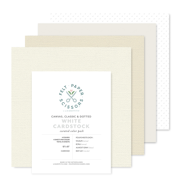 Lia Griffith Cardstock - White Pack