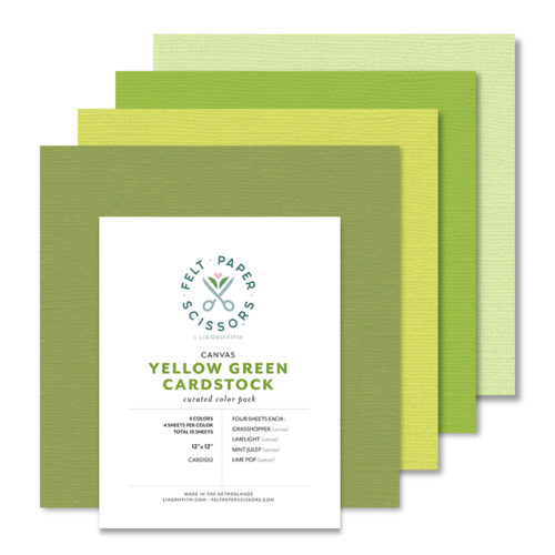 Lia Griffith Cardstock Yellow Green Pack Felt Paper Scissors