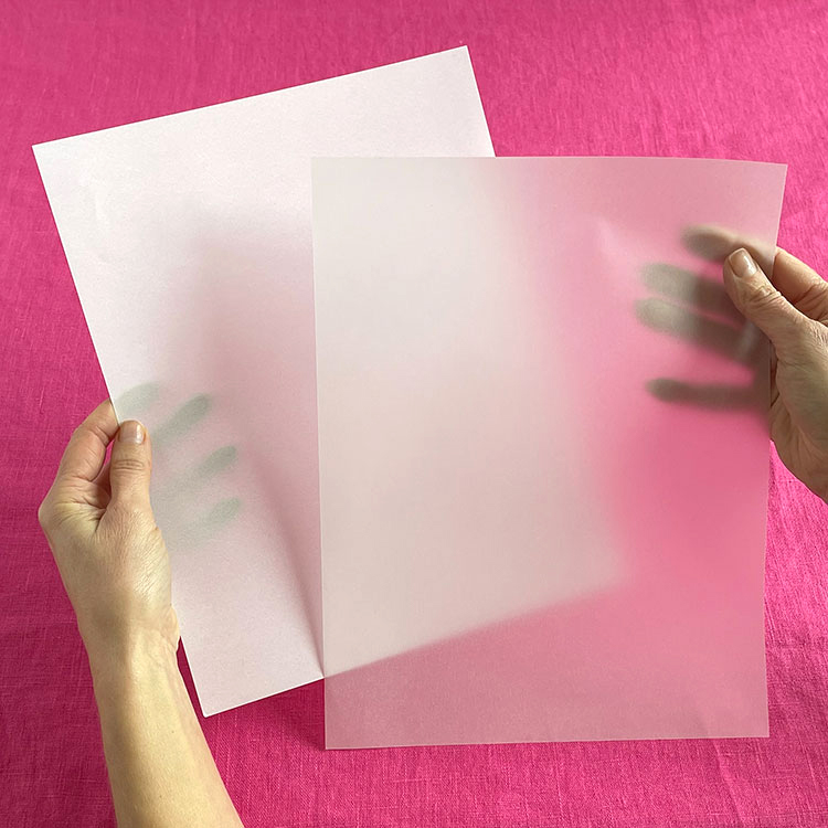 Vellum Paper Pack, Patterned Vellum Paper, Translucent Paper for
