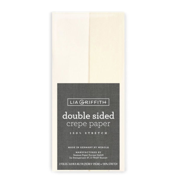 Double Sided White/Vanilla crepe paper single pack