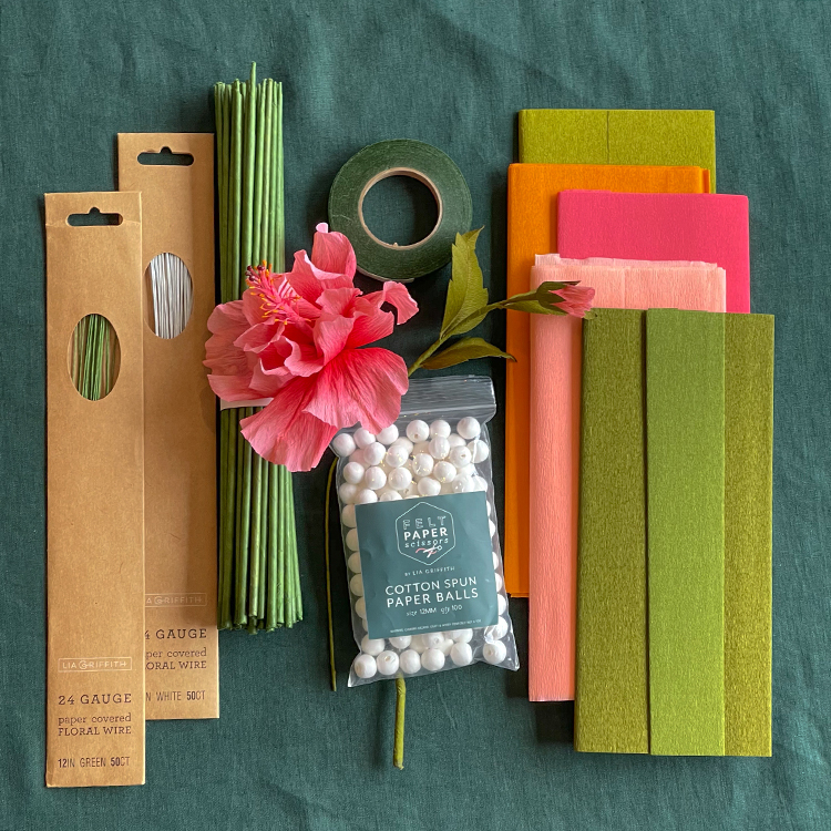 May Green Crepe Paper | petalsandpearls