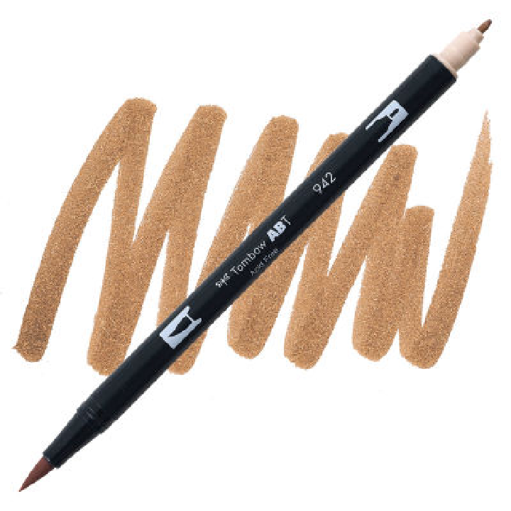 Tombow Dual Brush Marker - Cappuccino 942 - Lia Griffith