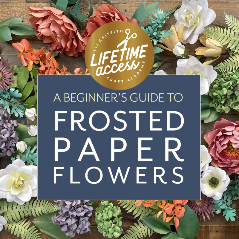 Frosted Paper Flower Master Class