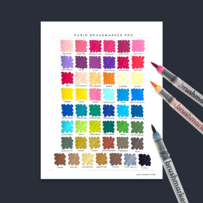 Markers Swatch Sheet Free Download