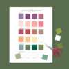 Lia Griffith Frosted Paper Swatch Sheet (Free Download)