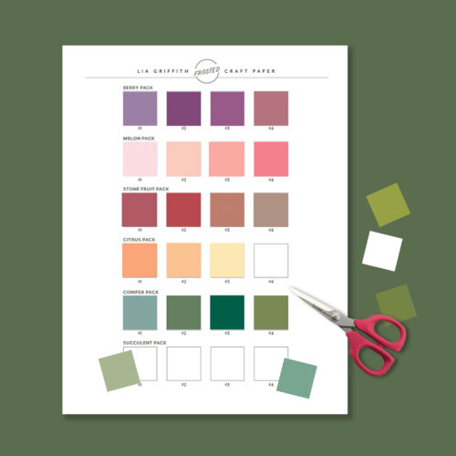 Craft Paper – Berry Pack by Lia Griffith - Felt Paper Scissors Shop