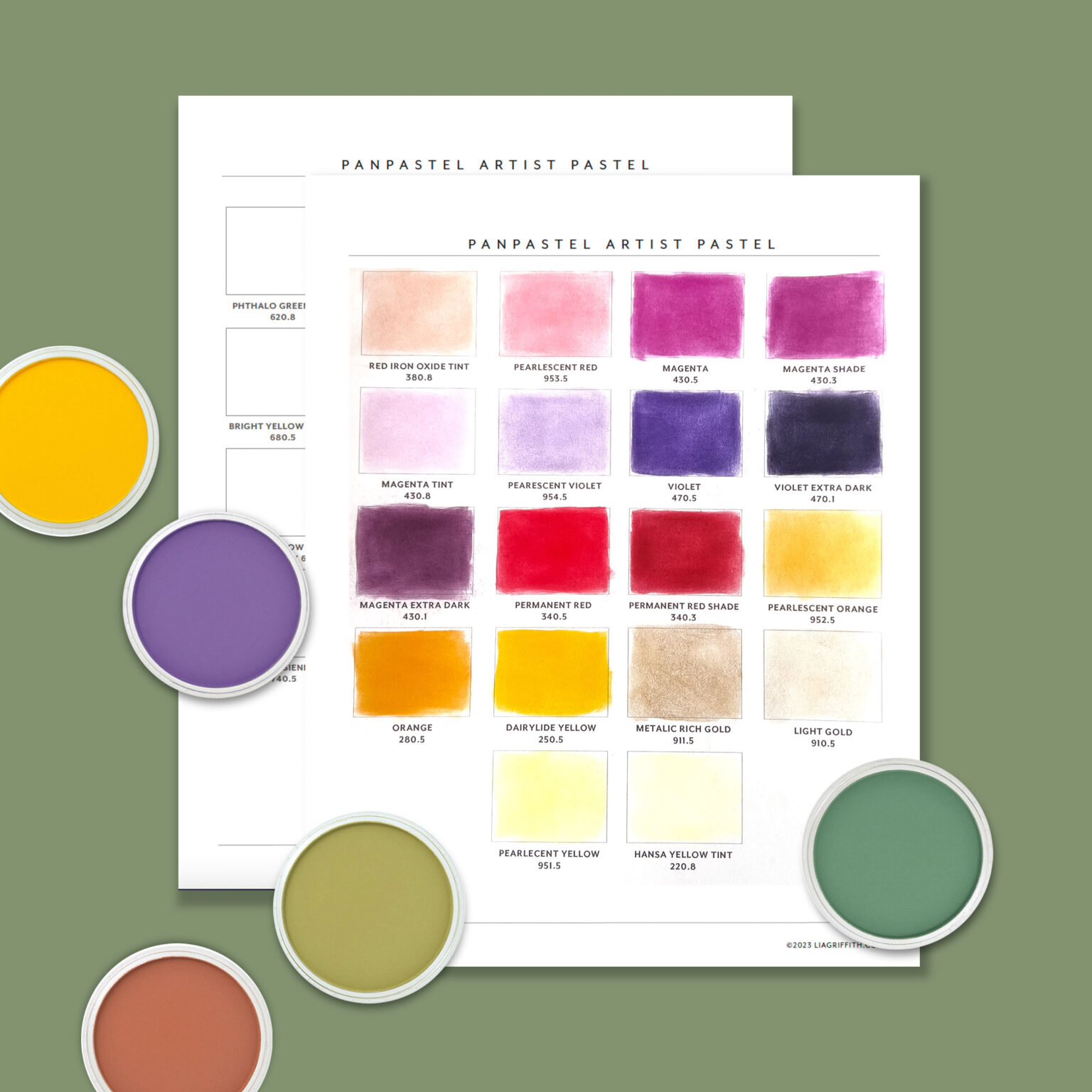 Marker Swatch Sheet (Free Download) Lia Griffith