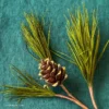 Crepe Paper Pinecone & Long Pine Branches Commercial Use Pattern - Image 2