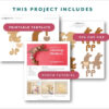 This felt climbing monkey includes printable template, SVG cut file, photo tutorial.