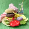 Felt Burger and Fries Commercial Use Pattern