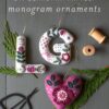 Embroidered Monogram Ornaments - Digital Download - Image 2