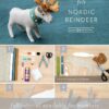 felt Nordic reindeer stuffie template