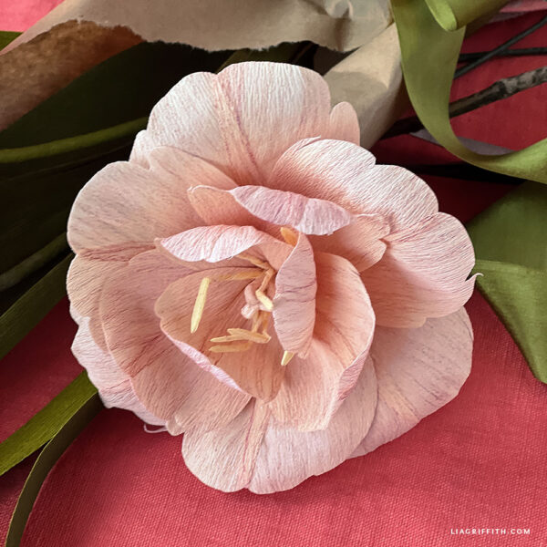 Member Make Crepe Paper Double Tulips - Member Make Workshop - Image 3