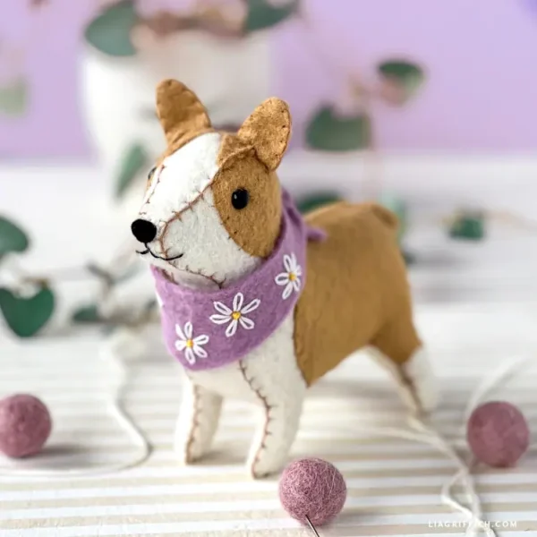 Felt Corgi- Digital Download