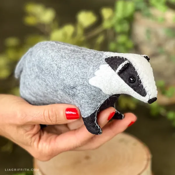 Felt Badger - Digital Download - Image 3