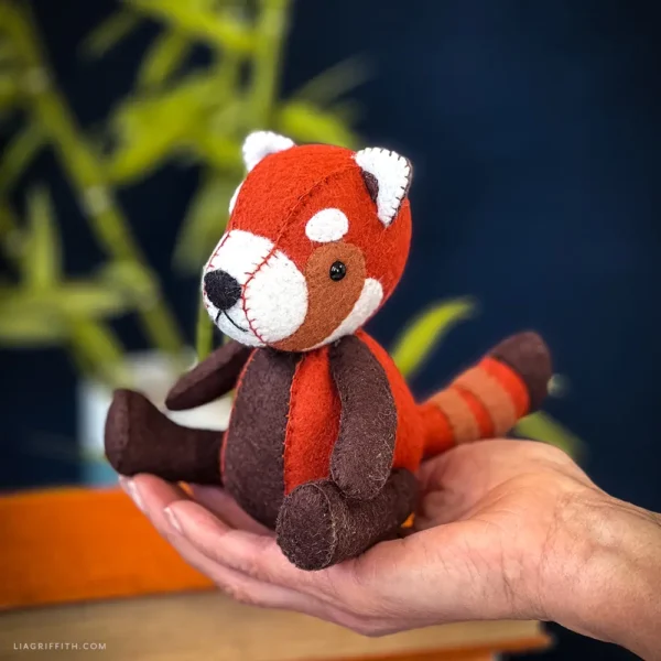 Felt Red Panda- Digital Download - Image 4