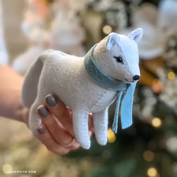 Felt Arctic Fox - Digital Download
