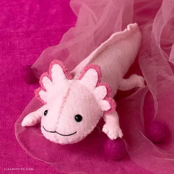 Felt Axolotl  - Digital Download