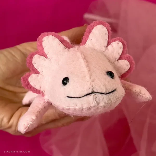 Felt Axolotl  - Digital Download - Image 3