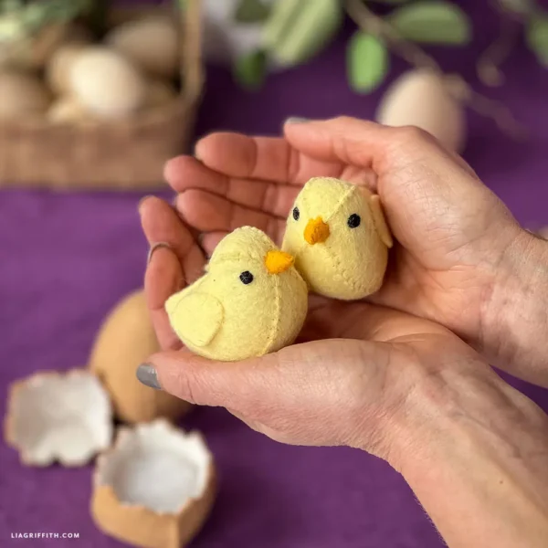 Felt Baby Chicks with Eggs- Digital Download - Image 3