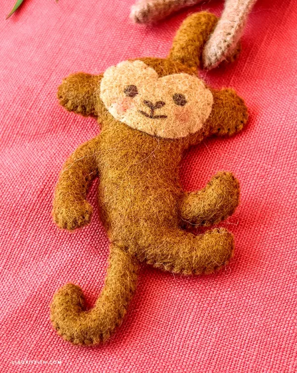 Felt Climbing Monkeys- Digital Download - Image 4