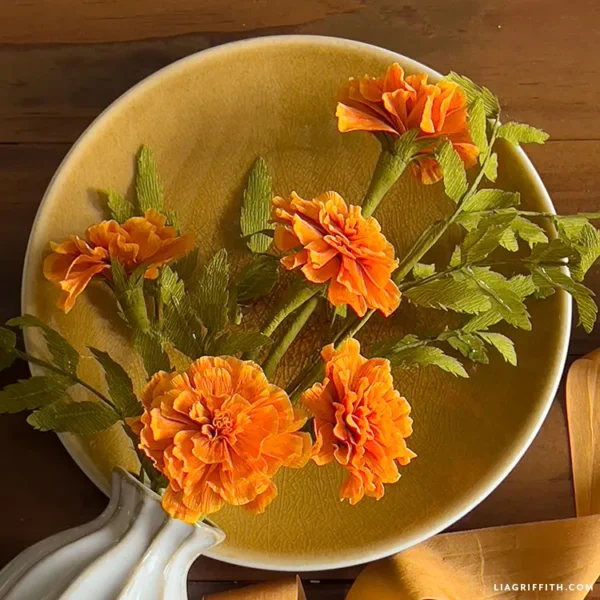 Crepe Paper Marigold- Digital Download