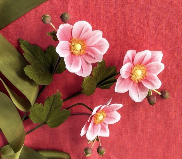 Crepe Paper Japanese Anemone- Digital Download