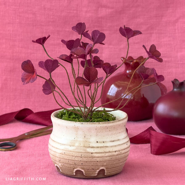 Crepe Paper Red Clover- Digital Download