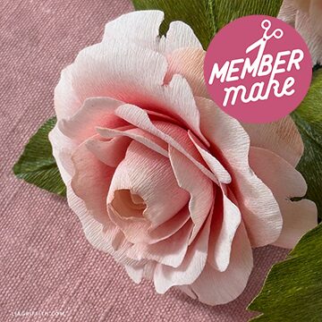 Crepe Paper Perfectly Pink Camelia - Materials Bundle