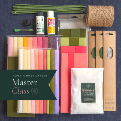 Paper Flower Garden Master Class Materials Bundle